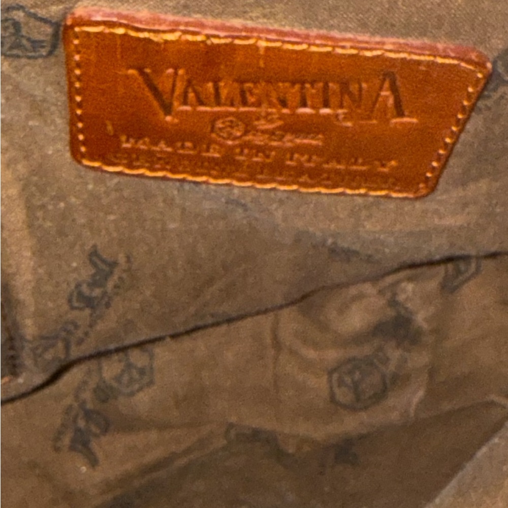 Valentina Elegant Brown Leather shoulder Bag - Picture 7 of 9
